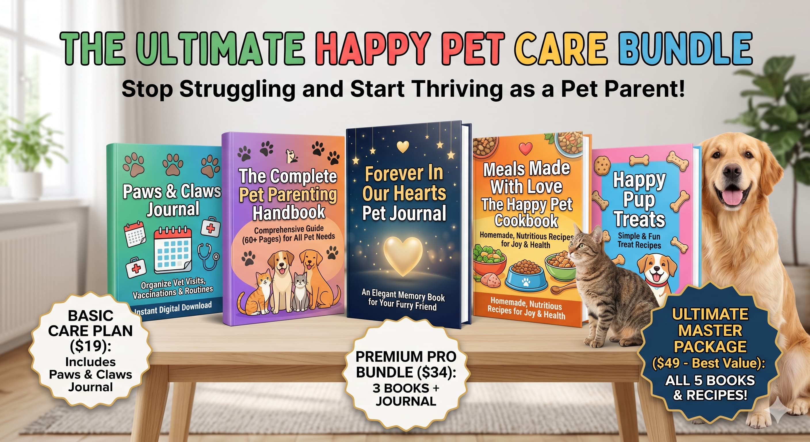 The Ultimate Happy Pet Care Bundle
